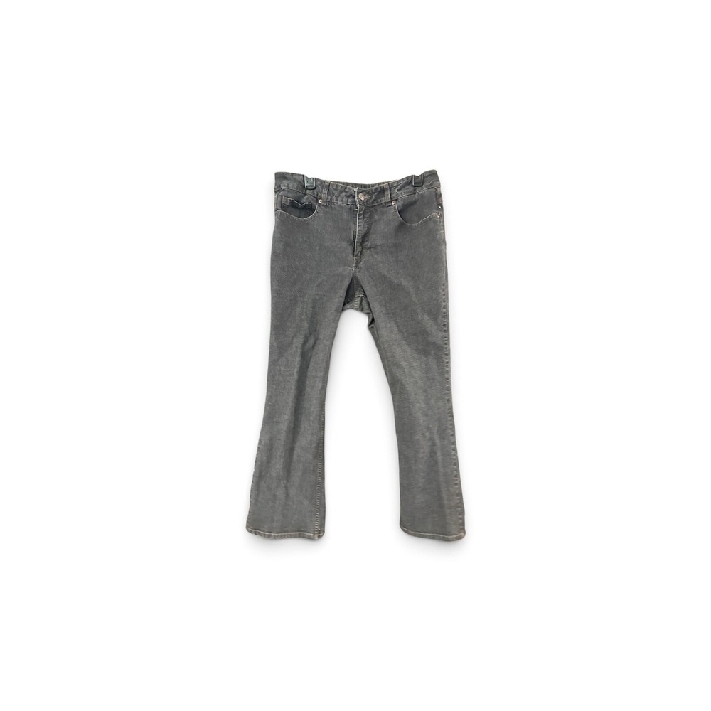 Coldwater Creek Womens Gray Bootcut Jeans Size 16 Mid Rise‎ Stretch Denim Pants